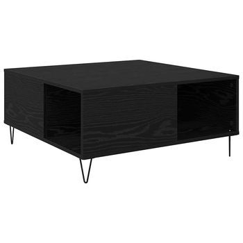 Mesa De Centro 80x80x36,5 Cm Madera - Negro