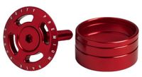 kit de tapa de direccion deity crosshair 1  1 8 rojo