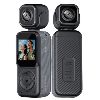 Cámara de acción portátil Q3 4K Ultra HD con doble lente Mini grabadora WiFi Visión nocturna Batería de 2000mAh Grabació