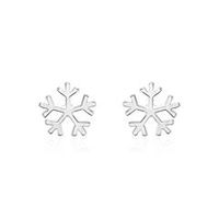 pendientes de plata 925 copo de nieve