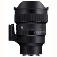 objetivo sigma art 14 mm f14 ultra ancho montura sony e negro