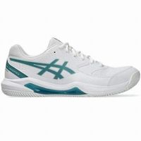 zapatillas asics gel dedicate 8 padel blanco verde pino