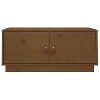 mesa de centro con compartimentos con puerta diseno rustico moderno 80x50x35 cm madera maciza de pino marron dec039495