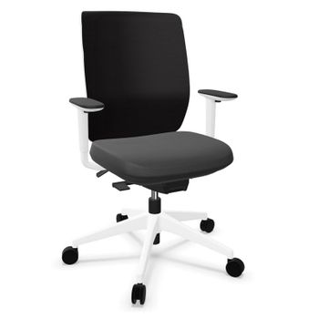 Actiu Trim 30 Silla de Oficina Blanca/Negra