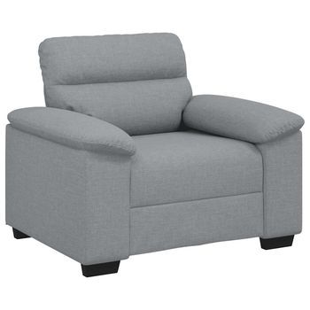 Sillón Sofá Tela Gris Claro 60 Cm Cfw574741