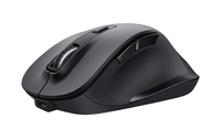 mouse trust fyda wireless recargable con forma curva negro24727