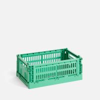 hay colour crate - dark mint - s