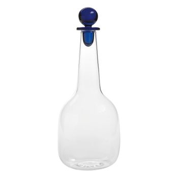 Botella zafferano en vidrio borosilicato azul de alta calidad