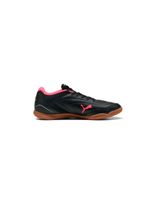 zapatillas de futbol sala puma truco iv jr black re pink-bal nino