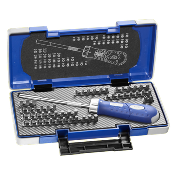 Destornillador Con Carraca Revólver + Puntas Expert De Facom - 59 Piezas - E160804