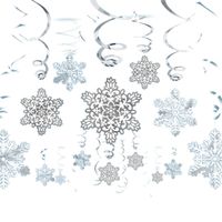 snowflake swirl decorations