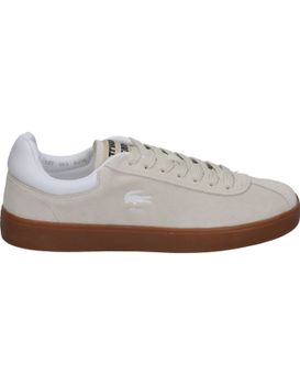Zapatillas De Ante Para Mujer Lacoste Baseshot 48sfa0010 Beige 41