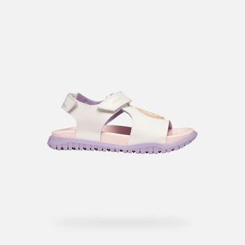 GEOX Sandal Fusbetto Niña Blanco/lila