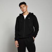 sudadera con capucha y cremallera integral rest day para hombre de mp - negro - xs