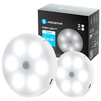 aigostar 2 piezas 6500k luz nocturna magnetica led con sensor de movimiento luz armario adhesiva usb recargable 05w luz noche para habitacion pasillo cocina escaleras