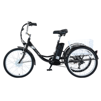 triciclo electrico de carga gogobest gf100 de 24 pulgadas con bateria de 36 v y 15 ah