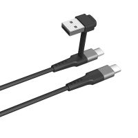 muvit for change cable usb-c  usb a usb-c 3a15w 12m negro