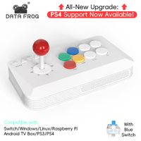data frog y5a - controlador de juego inalambrico tipo arcade con receptor 24g y modo cableado para switch 2  pc con windows