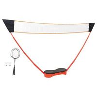 set de badminton con 2 raquetas red y estuche 292x30x152 cm vidaxl