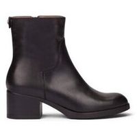 wonders zapatos de tacon botin santafe negro para mujer