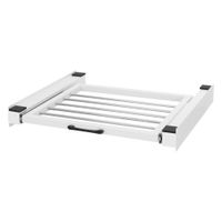 estante extraible intermedio para lavadora con toallero blanco
