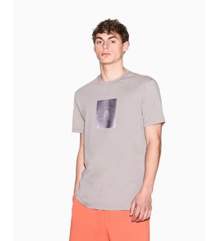 A|X Armani Exchange para hombre. XM002213AF10356U6107 Camiseta Regular taupe (S), Casual, Algodón, Manga corta