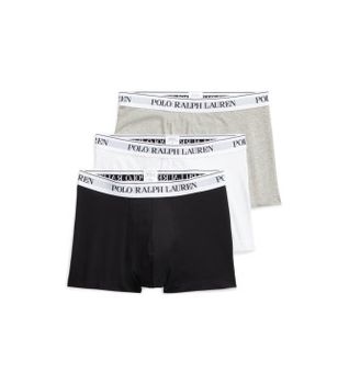 Polo Ralph Lauren para hombre. 714830299052 Pack 3 Bóxers Clásicos negro, gris, blanco (XL), Homewear, Algodón