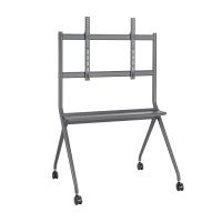 aisens ft86fe-143 soporte de suelo pro con bandeja para pantalla interactivatv hasta 120kg de 50-86 negro