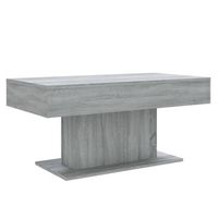 mesa de centro de estilo moderno 96 x 50 x 45 cm madera de ingenieria gris dec040170