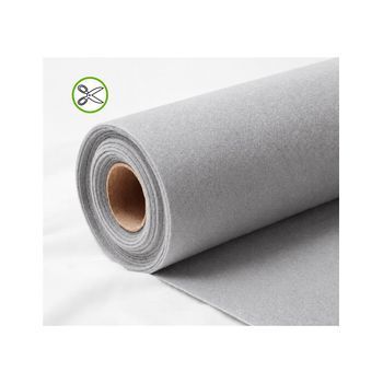 Jardin202 - Moqueta Ferial 1m De Ancho  Fieltro Punzonado A Medida  Alfombra Para Eventos Y Ferias  1 Metro (ancho) X 15 Metros (largo) (64 - Gris Claro)  1 Metro (ancho) X 15 Metros (largo) (64 - Gris Claro)jardin202