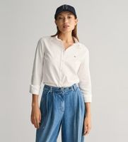 gant para mujer 4300141 camisa oxford slim fit elastica blanco 34 algodon clasico manga larga