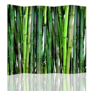 Biombo Bamboo - Separador De Ambientes Cm. 180x180 (5 Paneles)