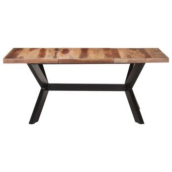 Mesa De Comedor - Mesa De Cocina De Madera Acacia Acabado Miel 180x90x75 Cm