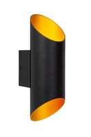 lampara de pared de metal 1xg9 negro