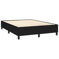 somier de laminas sobre patas estructura de cama 140x200 cm tela negra tdl0207014