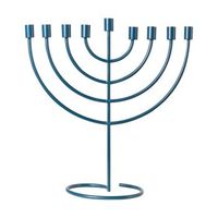 candelabro para 9 velas decoracion minimalista azul amora
