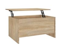 mesa de cafe - mesa de centro madera ingenieria roble sonoma 80x555x415 cm