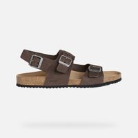 geox sandal ghita hombre marron oscuro