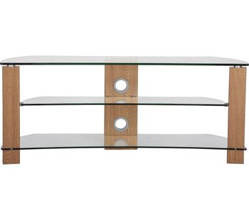 TTAP Vision Curve 1000 TV Stand - Oak