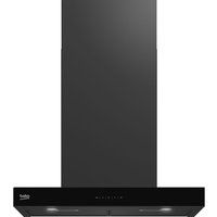 beko hcb63741bdx chimney cooker hood - black steel black
