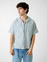 camisa de lino a rayas