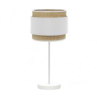 sobremesa alto kandy 1xe27 naturalblanco 67x30x30 cm