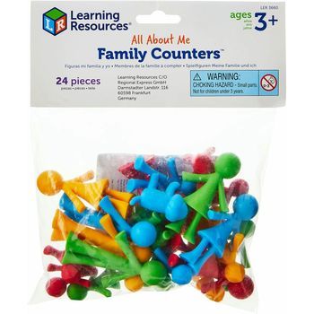 Learning Resources Figuras De La Familia All About Me, Bolsa De 24, Desarrollo Socioemocional, Montessori, 3 Años