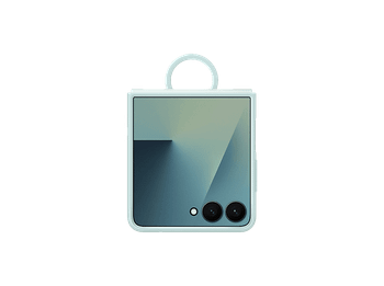 Funda - Samsung, Para Samsung Galaxy Z Flip7, De Silicona con anillo, Menta
