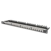 panel de parcheo digitus 24 puertos alta densidad cat6a 05u negro