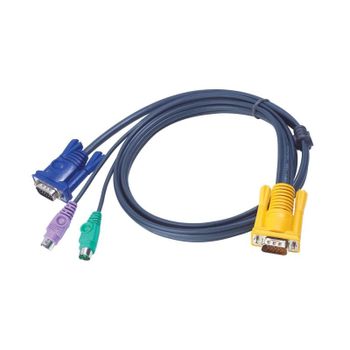 Cable KVM ATEN 1,8 m PS/2 SPHD 3 en 1 HDB-15 Video Negro
