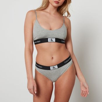 Calvin Klein Cotton-Blend Jersey Bralette - XL