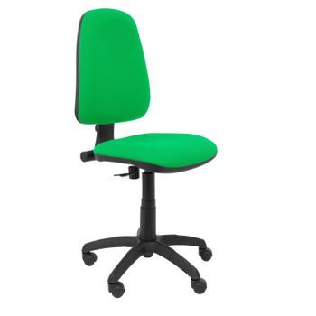 Silla De Oficina Con Mecanismo De Contacto Permanente Y Regulable En Altura - Asiento Y Respaldo Tapizados En Tejido Bali Color Verde Piqueras Y Crespo Modelo Sierra