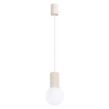 Lámpara colgante mido beige, 1 luz