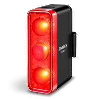 luz trasera para bicicleta ravemen tr500 lampara trasera usb-c recargable de 1600mah encendidoapagado automatico 500 lumenes led deteccion de frenado visibilidad diurna visibilidad lateral